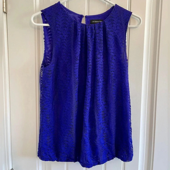Liz Claiborne Womens Crew Neck Sleeveless Tank Top - Picture 1 of 6